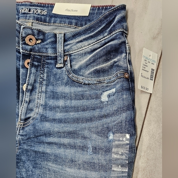 Maurice's Edgely Boyfriend High Rise - size 6 Regular - Picture 4 of 5